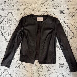 Babaton Sleek Black Leather Jacket
